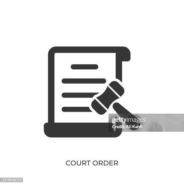 court order glyph solid icon. solid icon that can be applied anywhere, simple, pixel perfect and modern style - work visa application stock illustrations