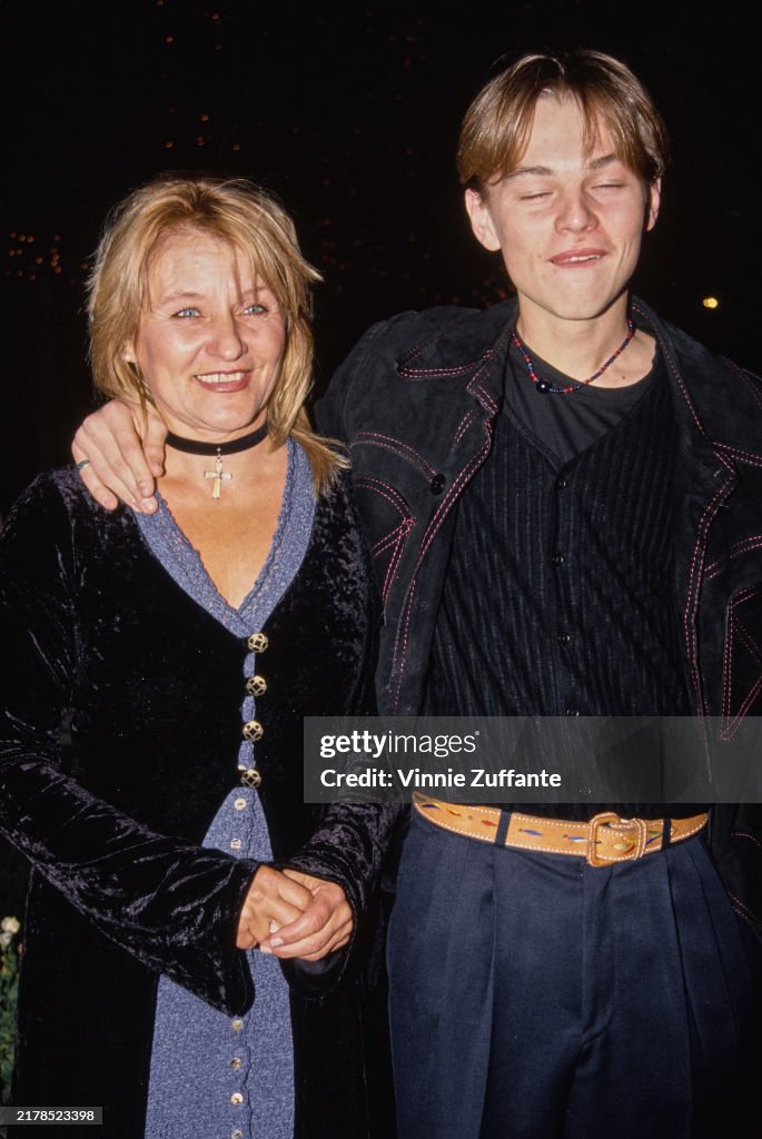 American actor Leonardo DiCaprio and mother Irmelin Indenbirken... News ...