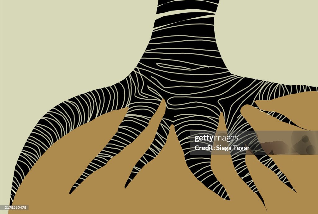 Root Natural Texture Flat Design High-Res Vector Graphic - Getty Images
