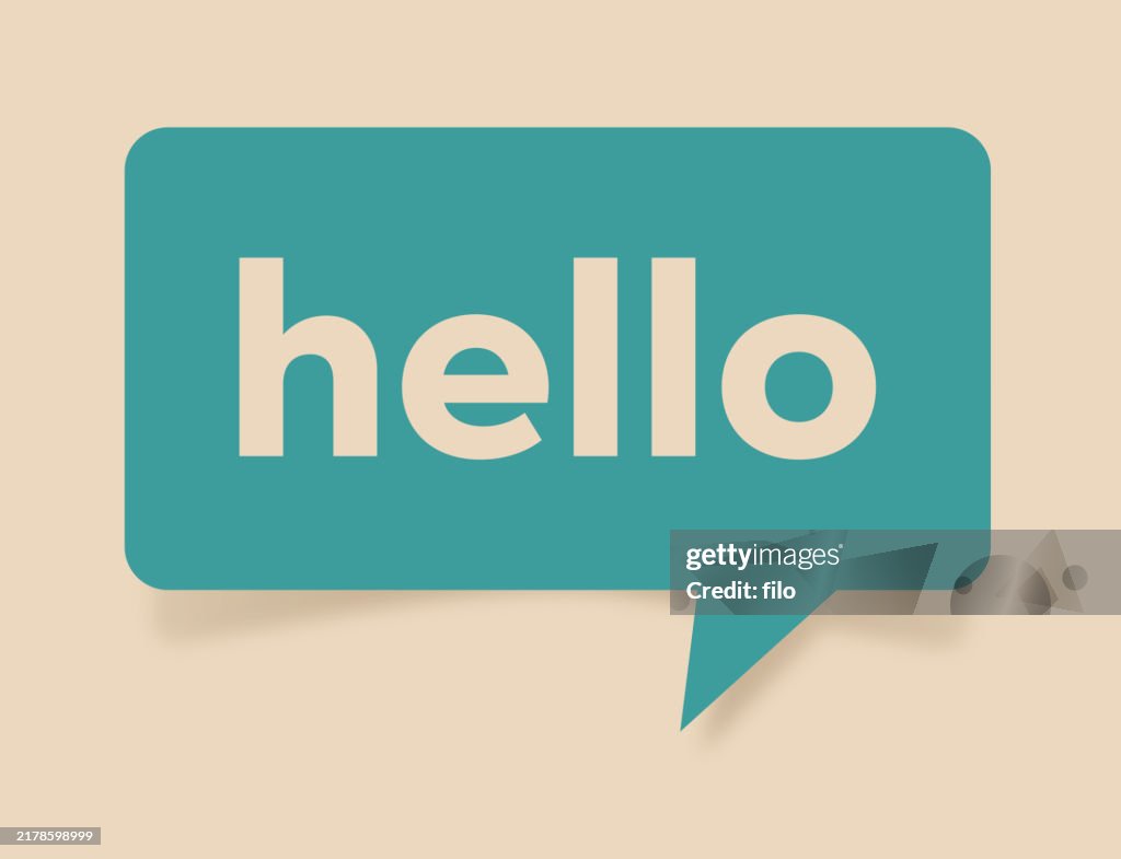 Hello Speech Bubble