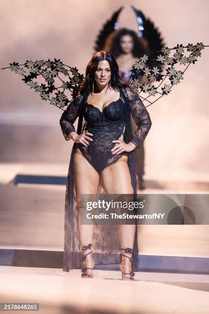 Ashley Graham walks the runway during the Victoria's Secret Fashion Show 2024 at Duggal Greenhouse on October 15, 2024 in Brooklyn, New York.