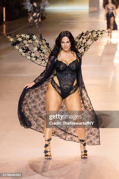 Ashley Graham walks the runway during the Victoria's Secret Fashion Show 2024 at Duggal Greenhouse on October 15, 2024 in Brooklyn, New York.