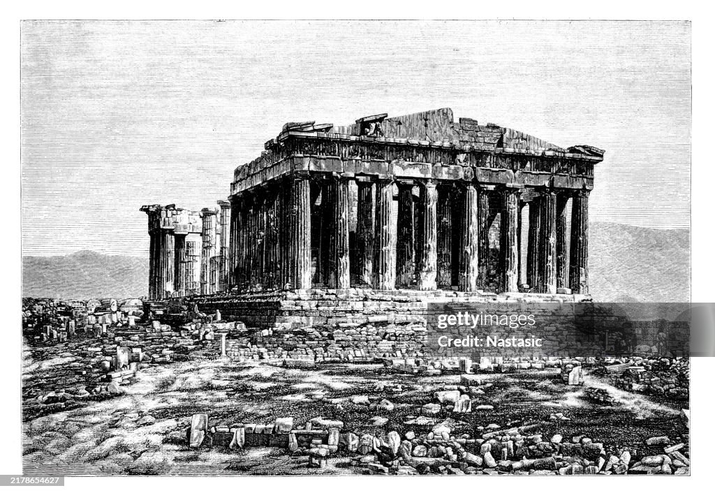 The most iconic feature of the Erechtheion, the Porch of the Caryatids, can be found on the southern section of the temple. The sculpted female figures which act as supporting pillars are thought to represent maidens from the Laconic city of Karyes