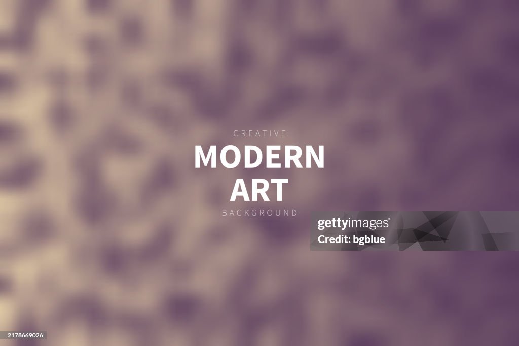 Brown abstract background with blurred spots