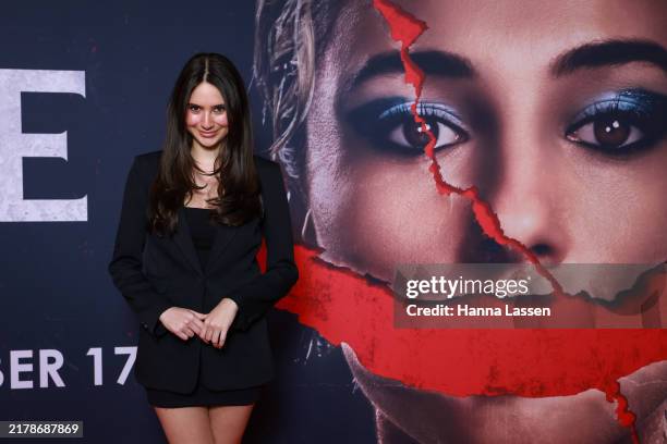 Guest attends the Australian Premiere at SXSW Sydney of "Smile 2" at IMAX Darling Harbour on October 16, 2024 in Sydney, Australia.