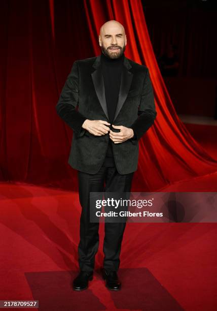 John Travolta at the Fourth Annual Academy Museum Gala held at Academy Museum of Motion Pictures on October 19, 2024 in Los Angeles, California.