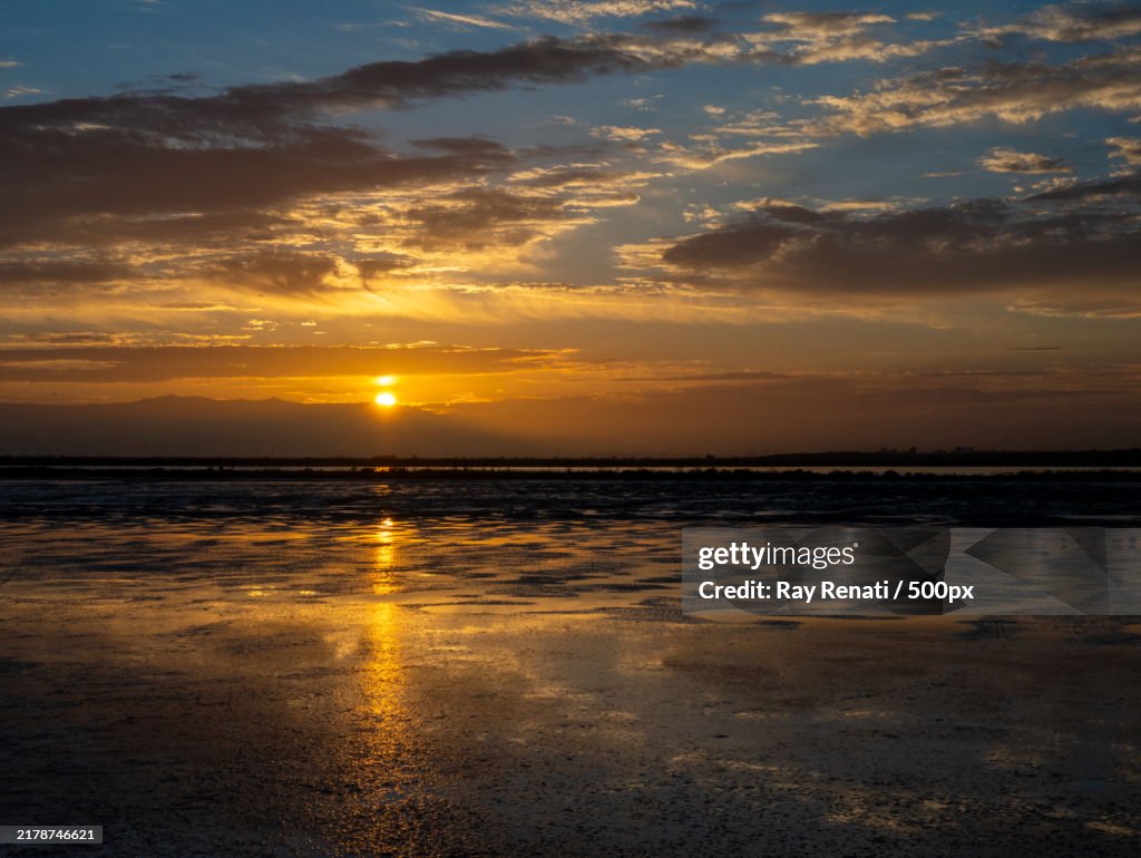 Scenic view of beach during sunset,Palo Alto,California,United States,USA