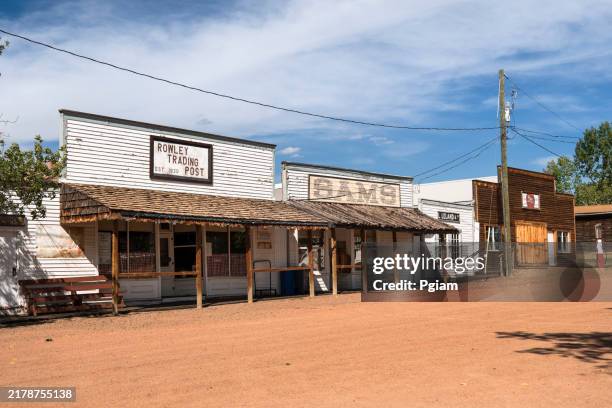 rowley, alberta canada old historic ghost town on the plains - ghost town stock pictures, royalty-free photos & images
