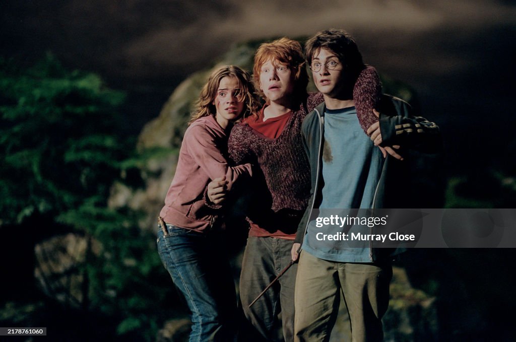 On the set of 'Harry Potter And The Prisoner of Azkaban', London, England, 2003