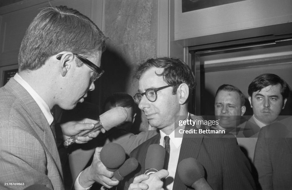 Marcus Raskin Gives Press Conference