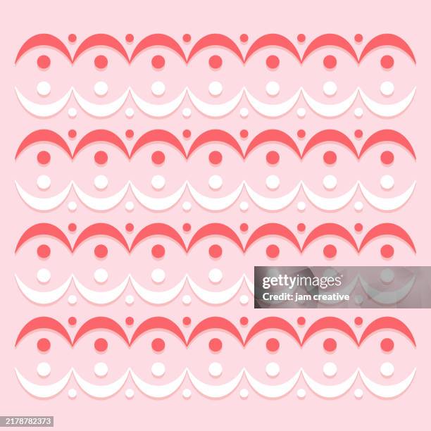 retro abstract santa hat background in candy cane colors - christmas bunting stock illustrations