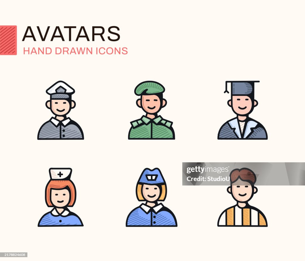 Avatars Outline Icons