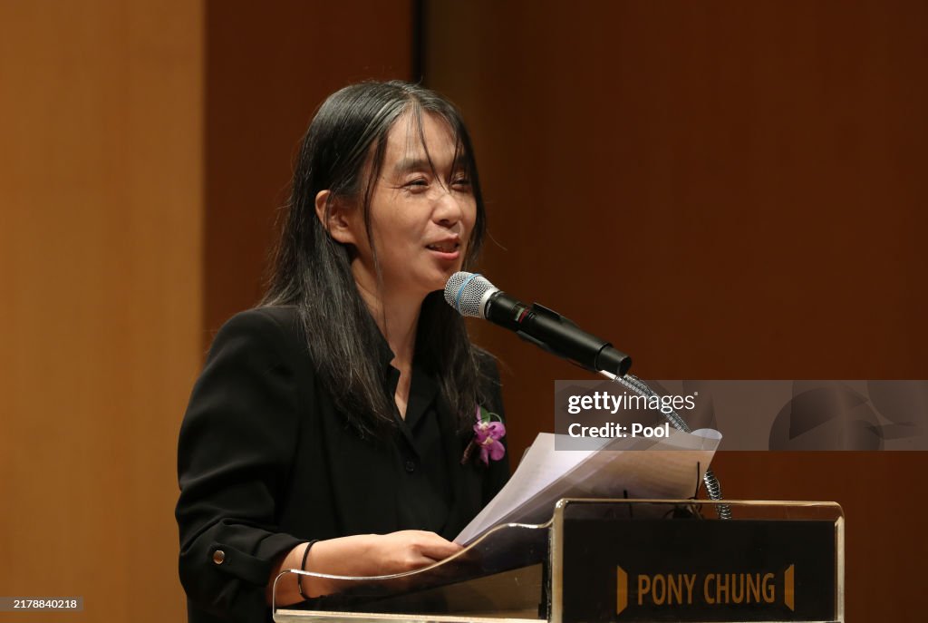 Nobel Prize laureate Han Kang Attends Pony Chung Innovation Award