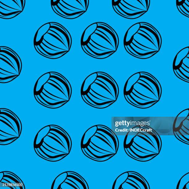 hazelnut seamless pattern - walnut shell stock illustrations