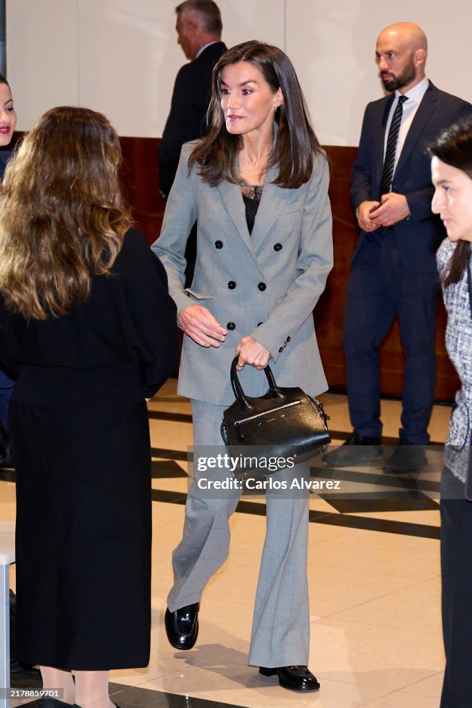 Queen Letizia Attends An Event On World Mental Health Day 2024