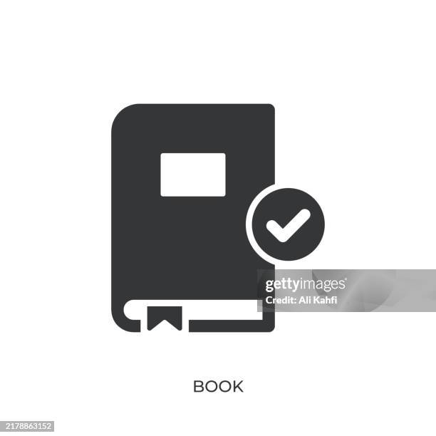 book glyph solid icon. solid icon that can be applied anywhere, simple, pixel perfect and modern style - product catalog stock illustrations