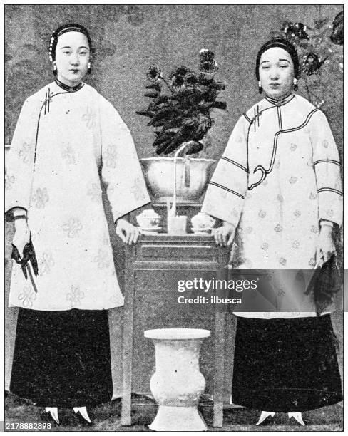 ilustraciones, imágenes clip art, dibujos animados e iconos de stock de imagen antigua: beber té en diferentes culturas, china - porcelana china