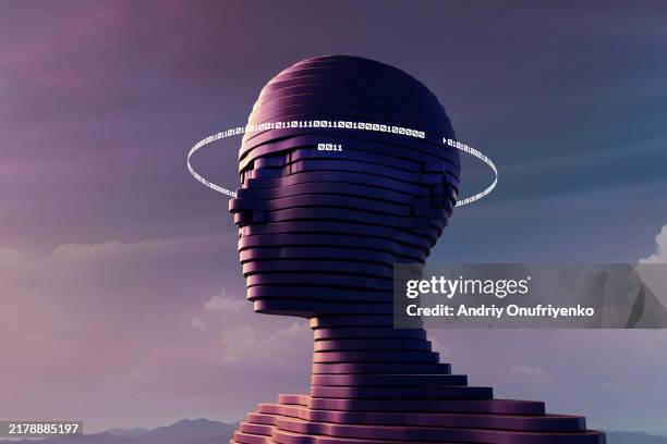 metaverse head - sagesse photos et images de collection