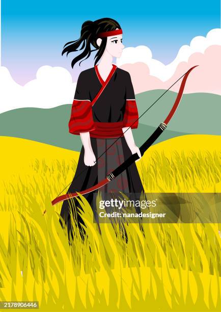 the archer - archery stock illustrations