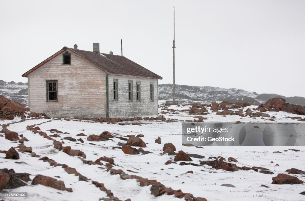 Abandoned Hudson's Bay trading post, historic
