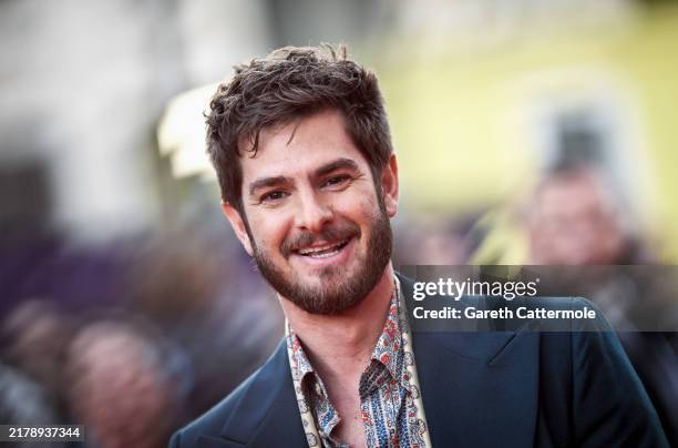 Andrew Garfield attends the "We Live In Time" Headline Gala during the 68th BFI London Film Festival at The Royal Festival Hall on October 17, 2024...
