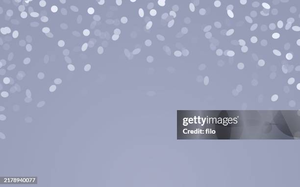 celebration modern silver confetti abstract background - grey sparkle background stock illustrations
