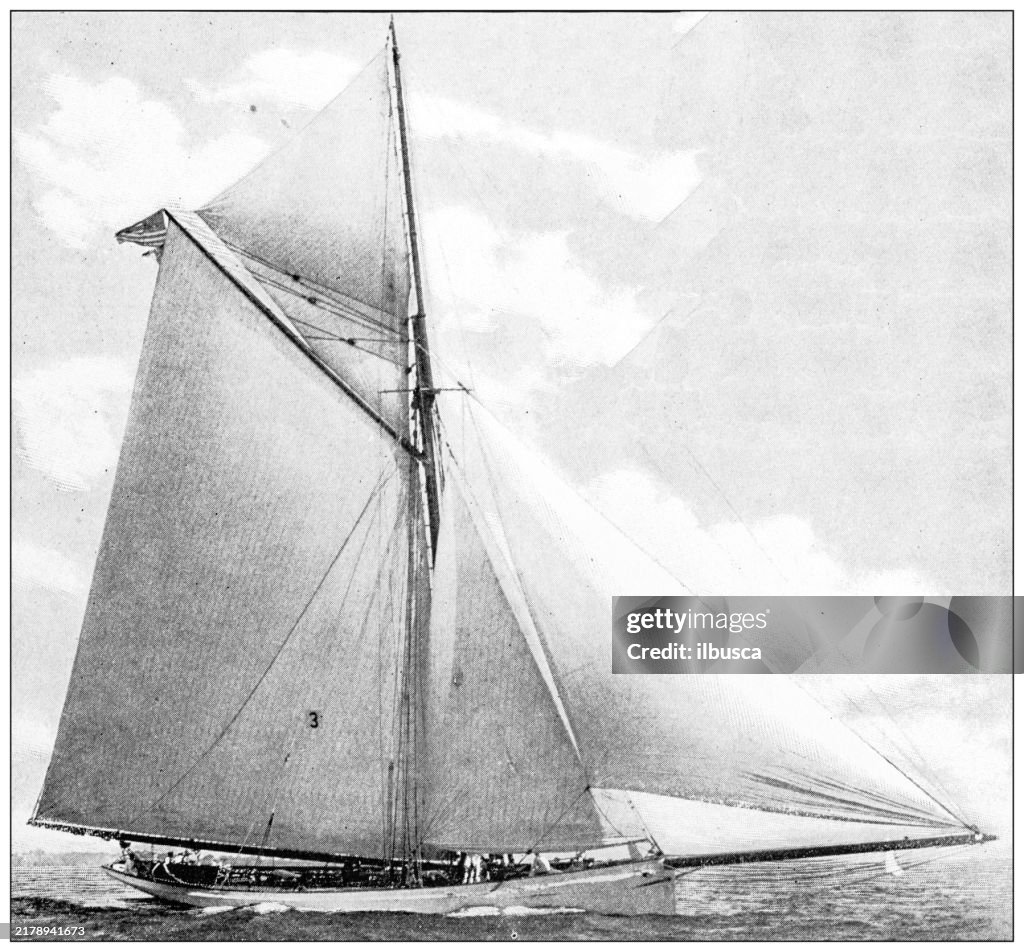 Antique image: America's Cup, "Puritan"