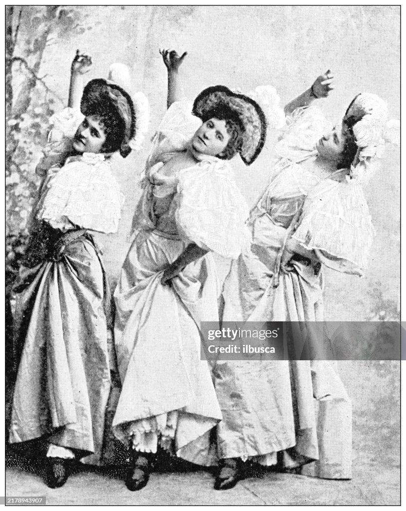 Antikes Bild: Roof Garden Theater, New York, Englische Schwestern