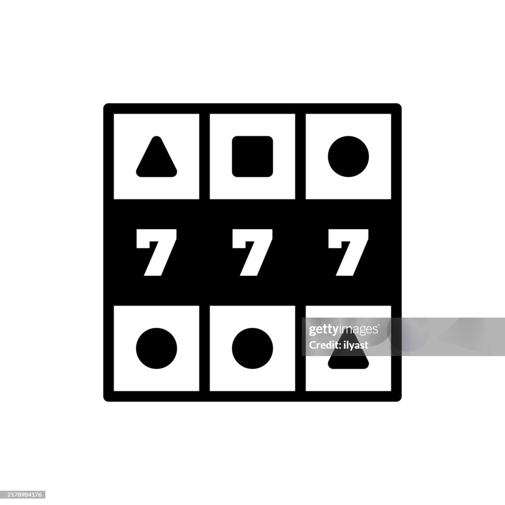 A simple line drawing of a Slot Machine