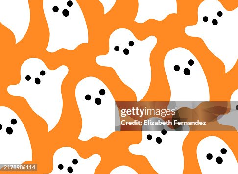 Seamless Ghost Pattern Seamless Ghost Pattern