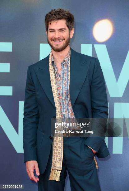 Andrew Garfield attends the "We Live In Time" Headline Gala during the 68th BFI London Film Festival at The Royal Festival Hall on October 17, 2024...