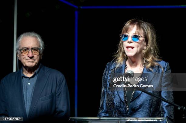 Tribeca CEO and founder Jane Rosenthal speaks during the opening ceremony of Tribeca Festival Lisbon on October 17, 2024 in Lisbon, Portugal.