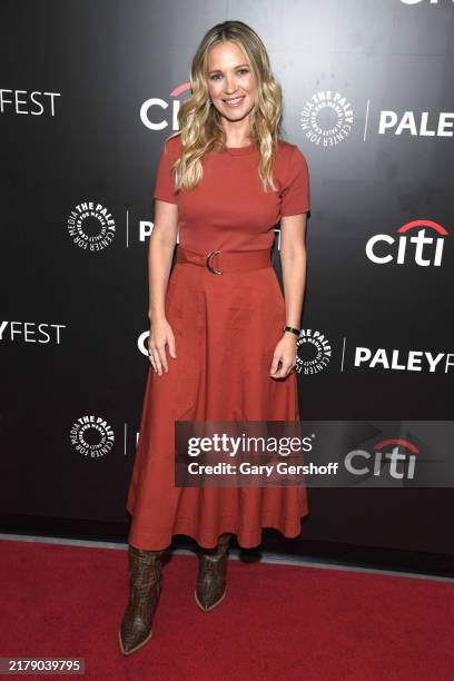 Vanessa Ray attends "Blue Bloods" during PaleyFest 2024 at The Paley Museum on October 17, 2024 in New York City.