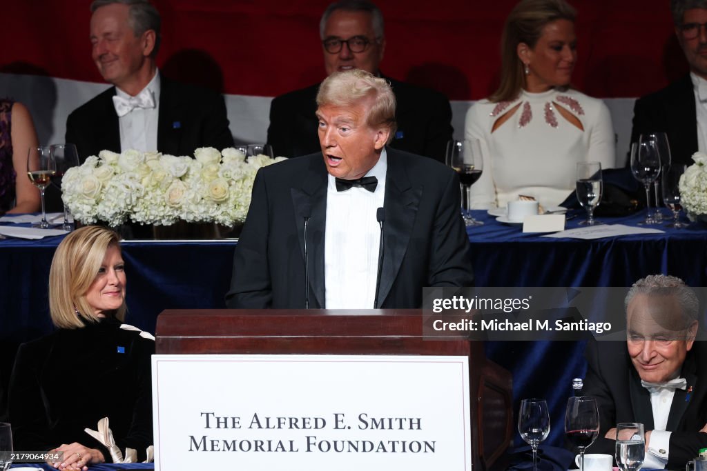 Former President Donald Trump Attends Alfred E. Smith Dinner In New York