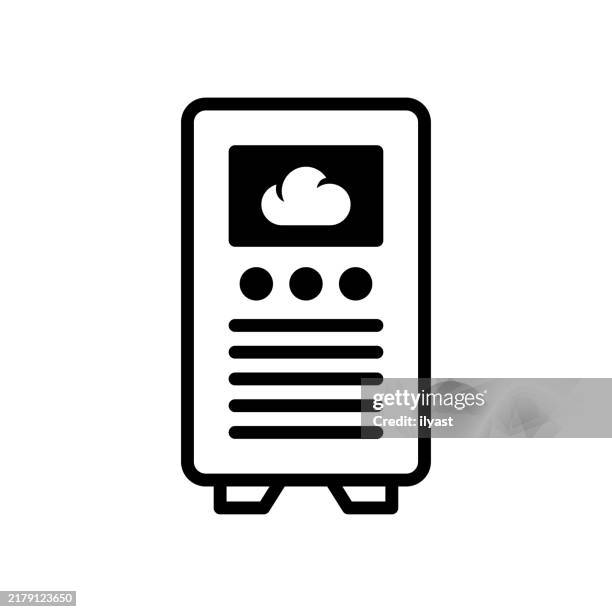 A Simple Line Drawing Of A Server High-Res Vector Graphic - Getty Images