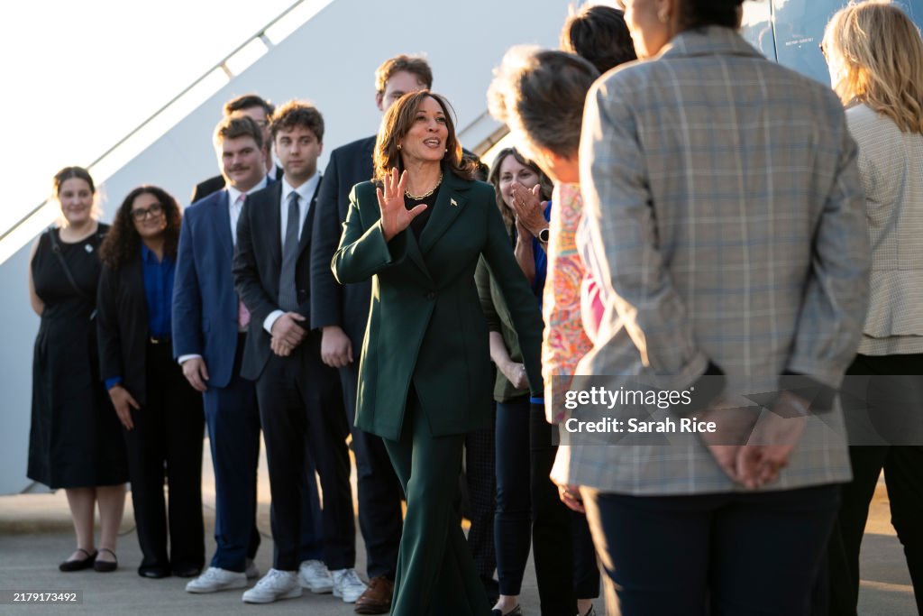 Presidential Nominee Kamala Harris Campaigns With Liz Cheney In Swing States Across The Nation