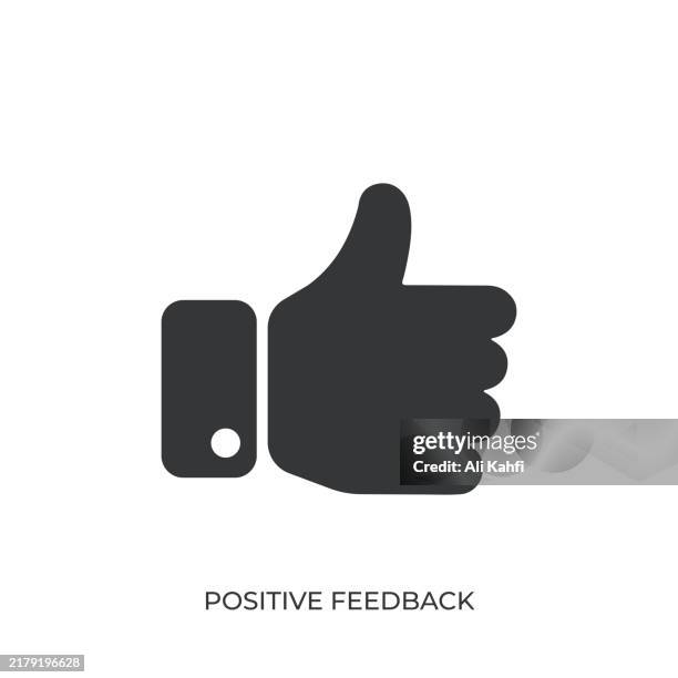 bildbanksillustrationer, clip art samt tecknat material och ikoner med positive feedback glyph solid icon. solid icon that can be applied anywhere, simple, pixel perfect and modern style - tummen upp