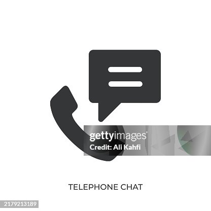 Telephone Chat glyph solid icon. Solid icon that can be applied anywhere, simple, pixel perfect and modern style Telephone Chat glyph solid icon. Solid icon that can be applied anywhere, simple, pixel perfect and modern style