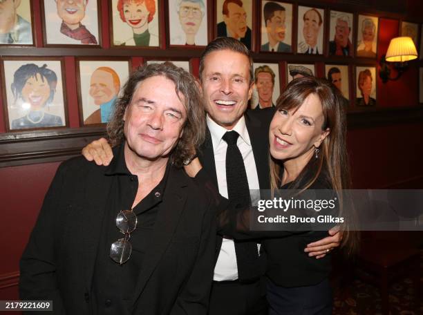 Machota David Leveaux, CAA Head of Theatre Joe Machota and Susan Bristow pose ...