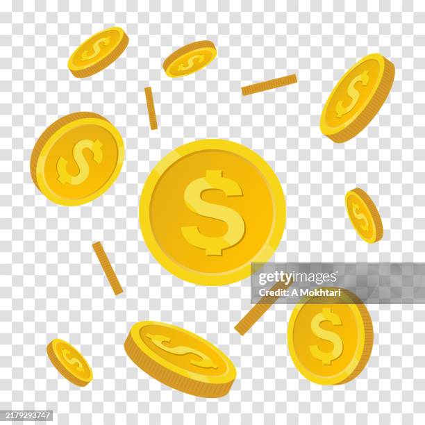 american dollar coin. - us coin stock illustrations