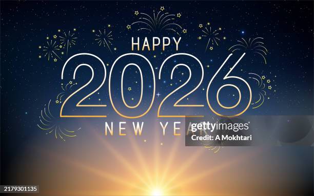 happy new year 2026. - new year stock illustrations