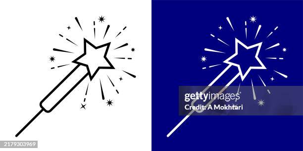 simple firework icon. - sparkler drawing stock illustrations