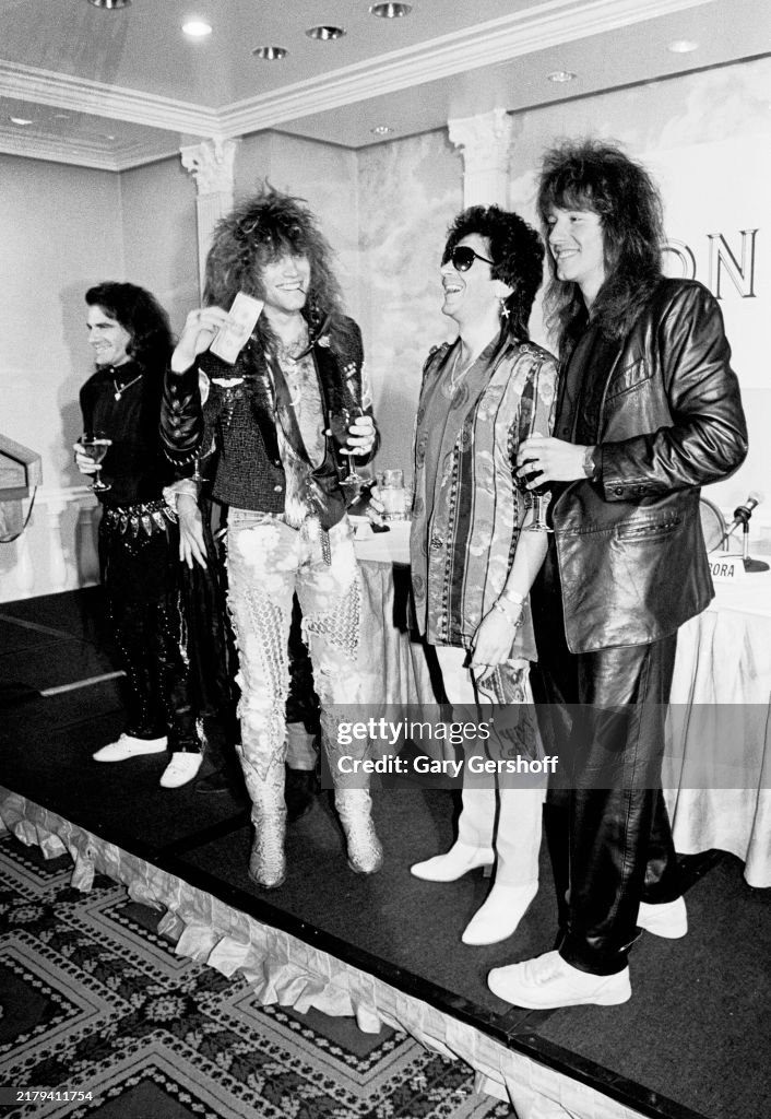 Bon Jovi Press Conference At The Parker Meridien