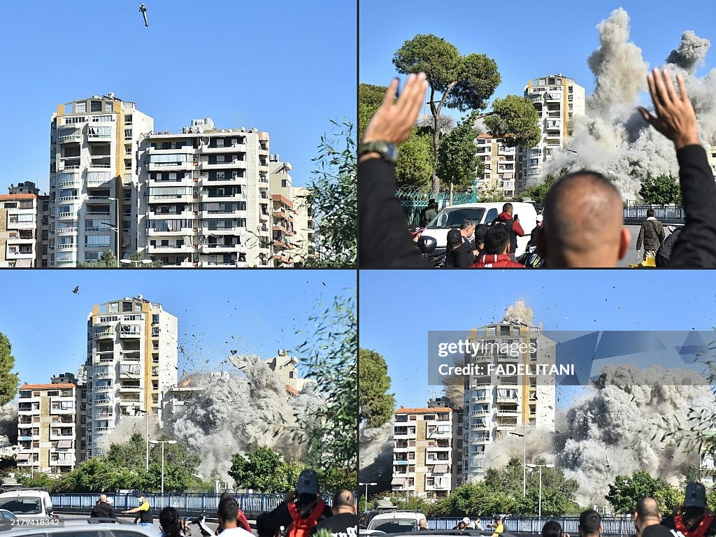 TOPSHOT-COMBO-LEBANON-ISRAEL-PALESTINIAN-CONFLICT
