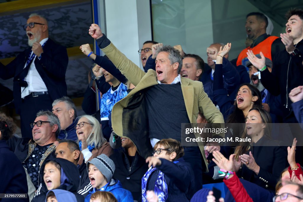 Celebrities Sightings At Como 1907 Vs Parma Football Match