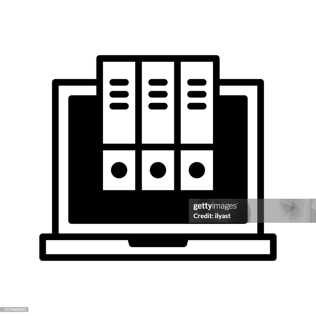 A simple line drawing of a Digital Archive