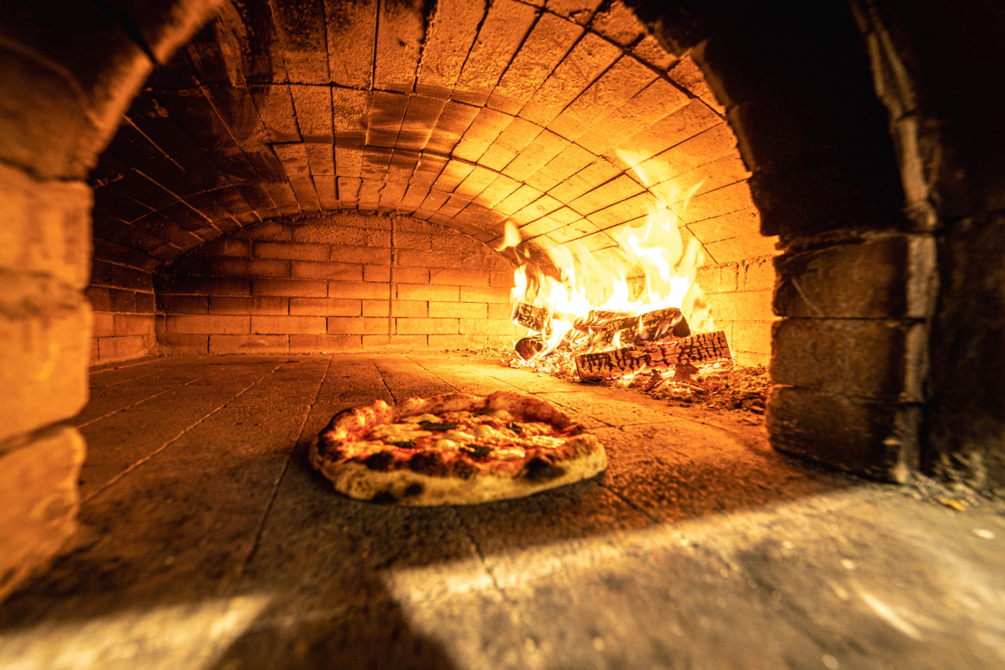 pizza oven baking