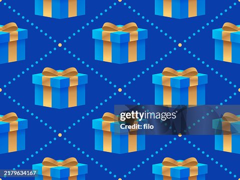 Seamless Tileable Gift Present Holiday Background Pattern Seamless Tileable Gift Present Holiday Background Pattern