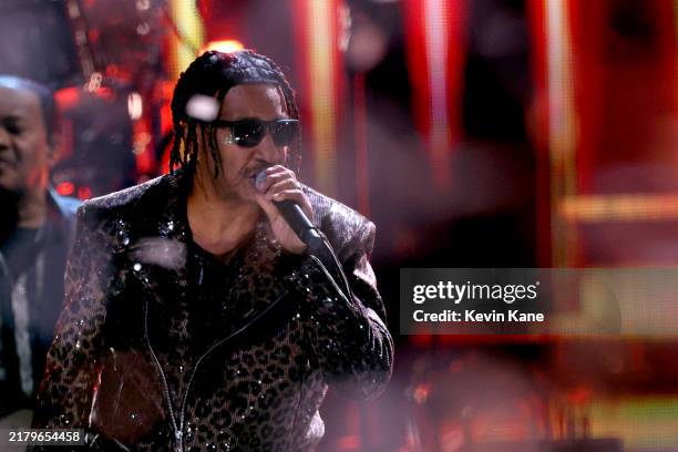 Inductee James J.T. Taylor of Kool & The Gang performs onstage during the 2024 Rock & Roll Hall Of Fame Induction Ceremony streaming on Disney+ at...