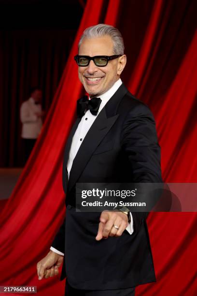 Jeff Goldblum attends The Fourth Annual Academy Museum Gala at Academy Museum of Motion Pictures on October 19, 2024 in Los Angeles, California.